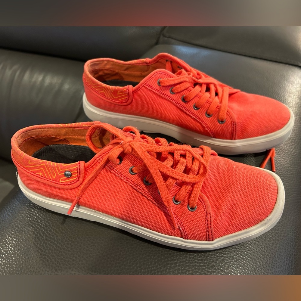 Stylish Red Canvas Sneakers for Women